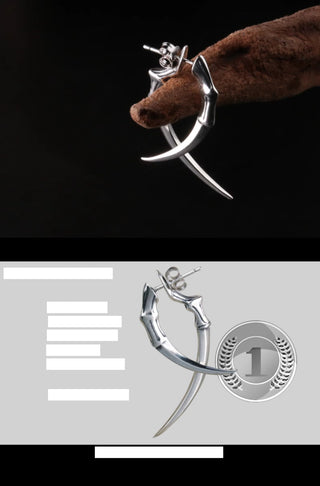 double claw earrings