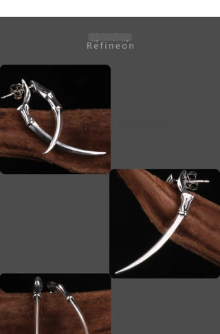 double claw earrings