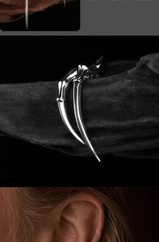 double claw earrings