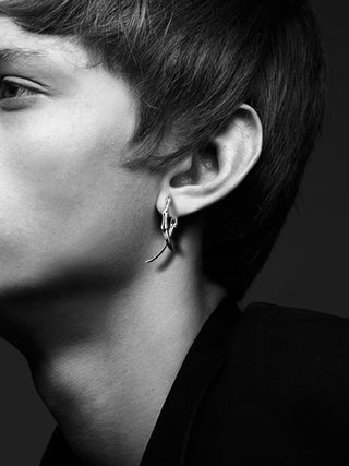 double claw earrings