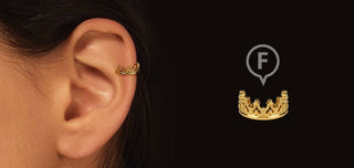 crown clip earrings