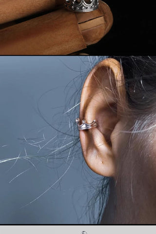 crown clip earrings