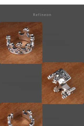 crown clip earrings