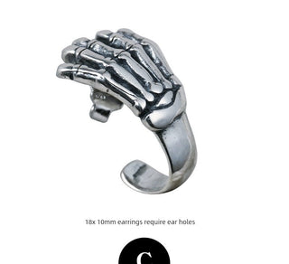 bone claw earrings