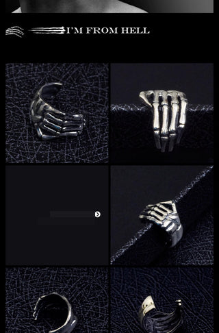 bone claw earrings