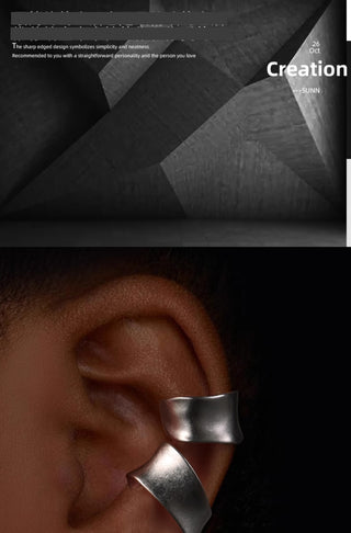ribbon clip earrings