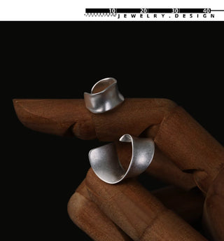 ribbon clip earrings