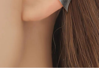 ribbon clip earrings