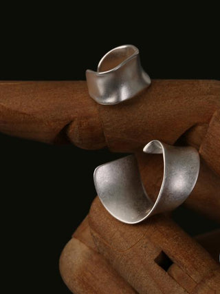 ribbon clip earrings