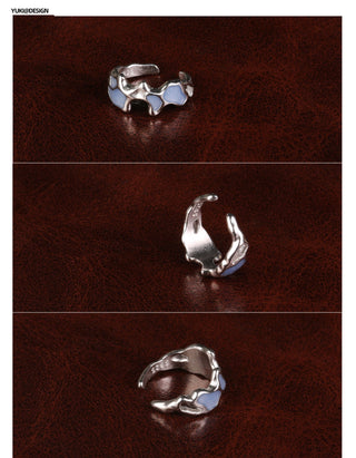 liquid tide clip earrings