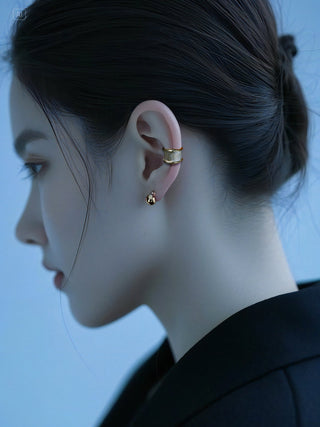 earless tide clip earrings