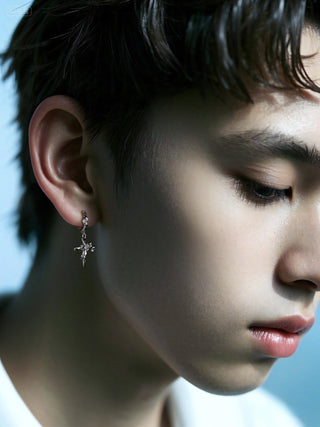 cross hip hop earrings