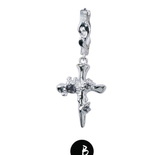cross hip hop earrings