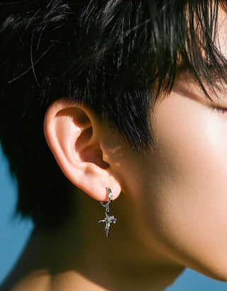 cross hip hop earrings