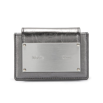 ACCORDION WALLET IN DARK SILVER