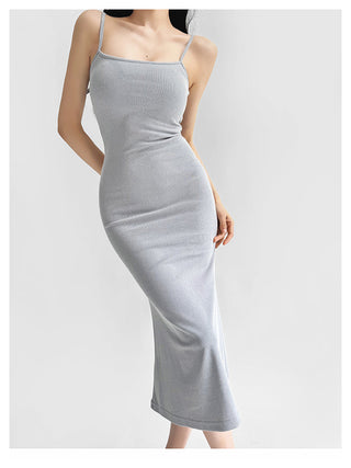 Suspender fishtail dress