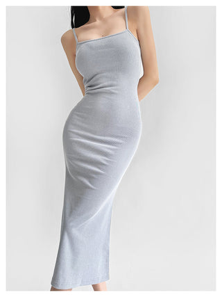 Suspender fishtail dress