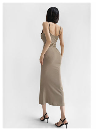 Suspender fishtail dress