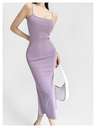 Suspender fishtail dress