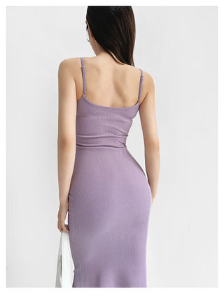 Suspender fishtail dress