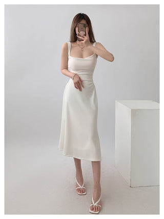 White sling dress