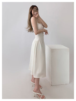White sling dress