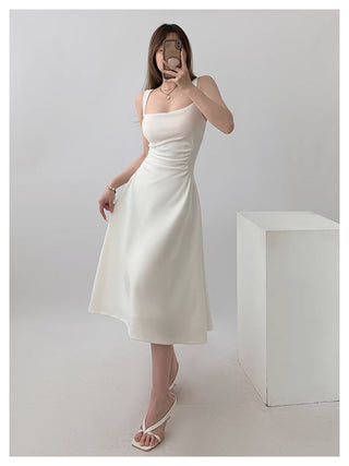White sling dress