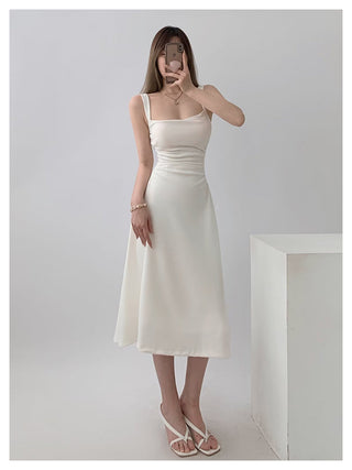 White sling dress