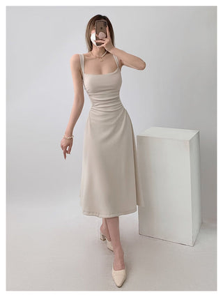 White sling dress