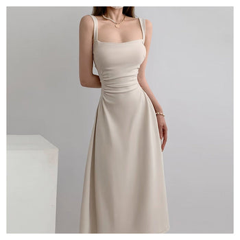White sling dress