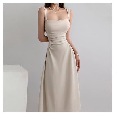 White sling dress