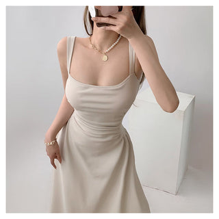 White sling dress