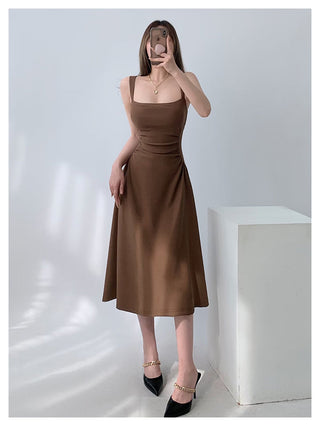 White sling dress