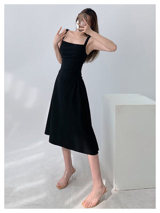 White sling dress