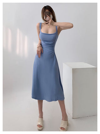 White sling dress