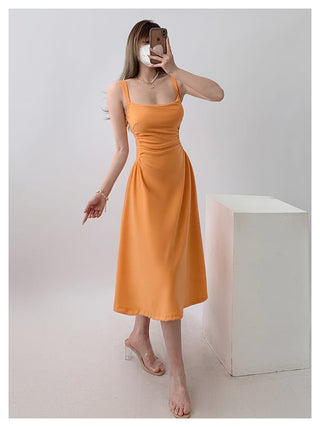 White sling dress
