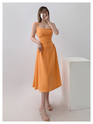 White sling dress