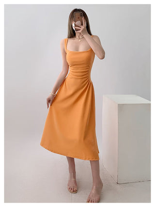 White sling dress