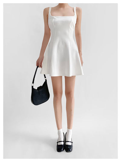 Square suspender skirt
