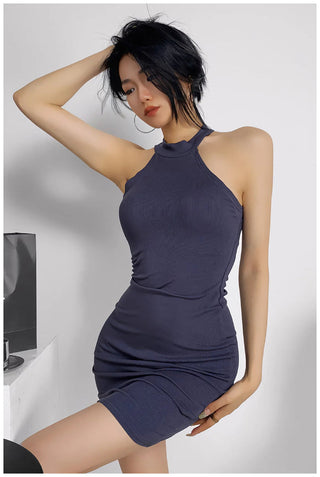 Halter sheath dress