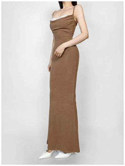 Low-cut lace dress