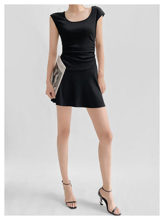 Round neck A-line