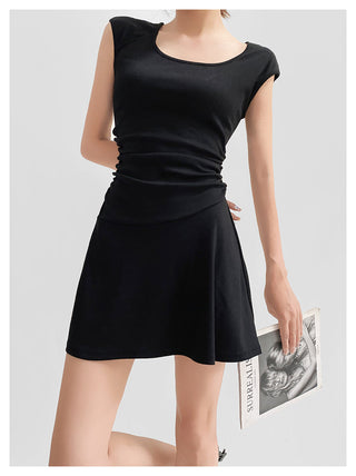 Round neck A-line