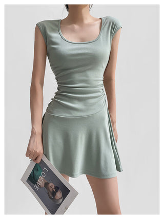 Round neck A-line