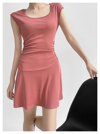 Round neck A-line