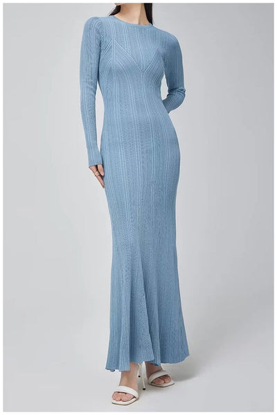 Knit fishtail dress