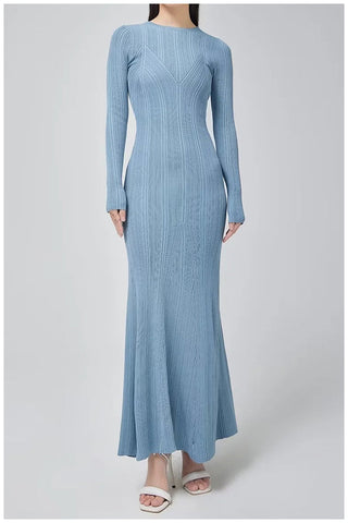 Knit fishtail dress