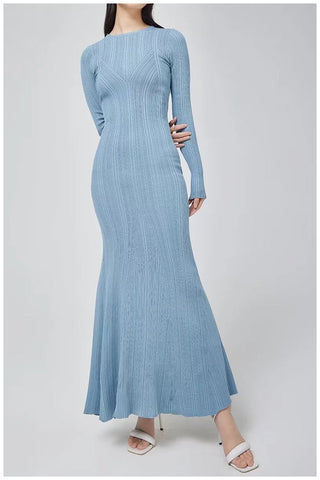 Knit fishtail dress