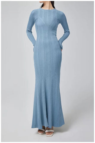 Knit fishtail dress