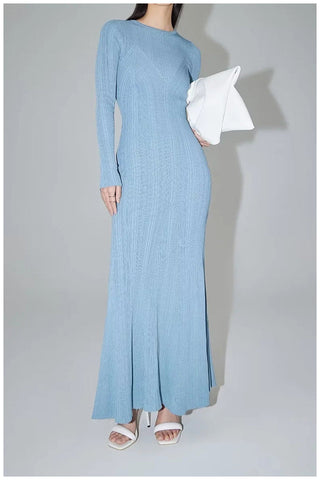Knit fishtail dress